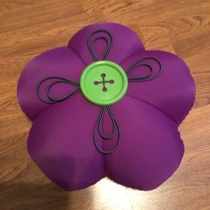 Brookstone Purple FOM Flower Tablet Laptop Pillow